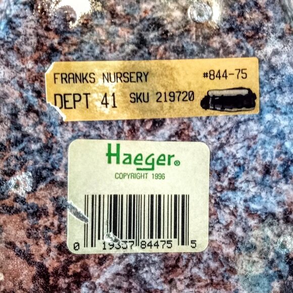 Haeger Pottery Brown Ming Saucer Ceramic Planter - Picture 5 of 5